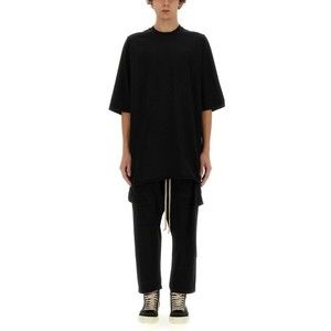Drkshdw By Rick Owens Oversized Black Cotton T-Shirt With Relaxed Fit - NWT